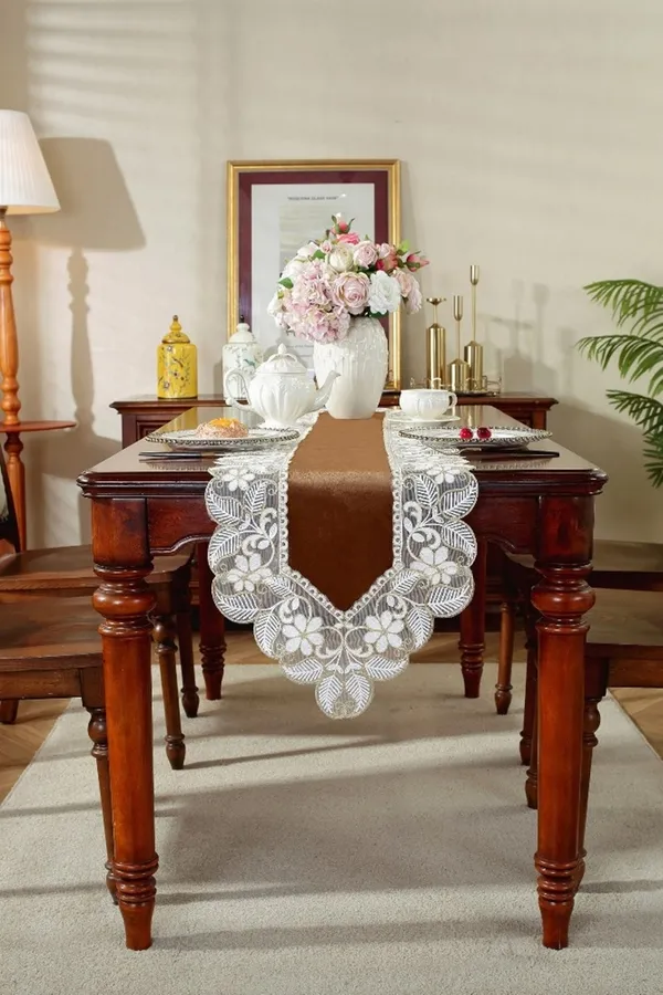 Elegant_Velvet_Lace_Embroidery_Design_Center/Coffee_Table_Runner_(Size-33"_x_15"_Inches)