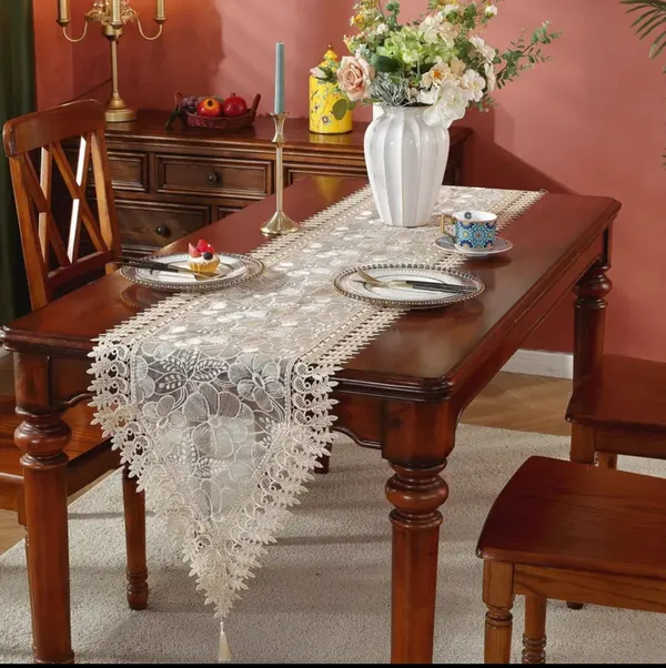 Delicate_Lace_&_Embroidery_Tissue_Table_Runner_|_Perfect_for_Festive_&_Daily_Use,_(15x70_Inch,_Golden_Flower)