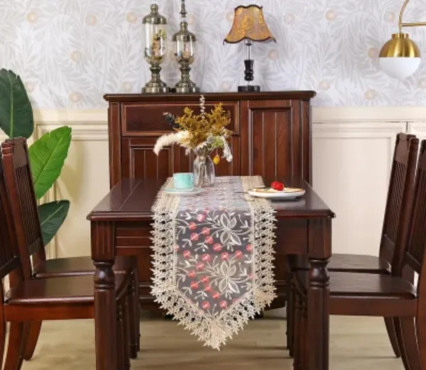 Delicate_Lace_&_Embroidery_Tissue_Table_Runner_|_Perfect_for_Festive_&_Daily_Use,_(15x70_Inch,_Pink_Buds)