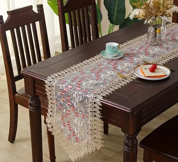 Delicate_Lace_&_Embroidery_Tissue_Table_Runner_|_Perfect_for_Festive_&_Daily_Use,_(15x70_Inch,_Pink_Buds)