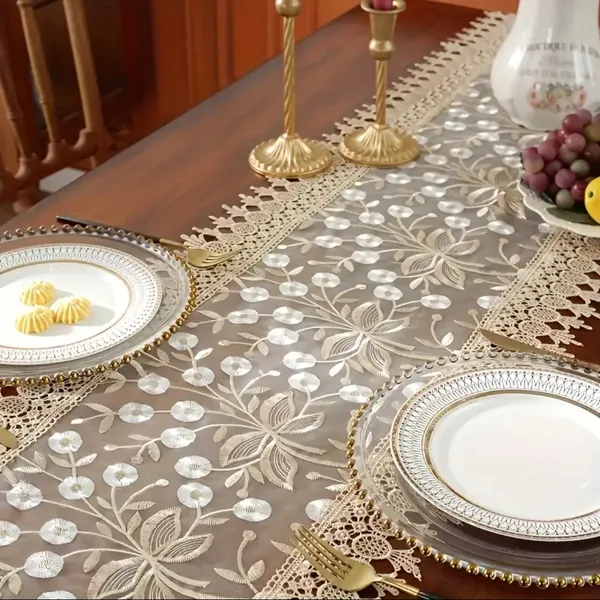 Delicate_Lace_&_Embroidery_Tissue_Table_Runner_|_Perfect_for_Festive_&_Daily_Use,_(15x70_Inch,_White_Buds)