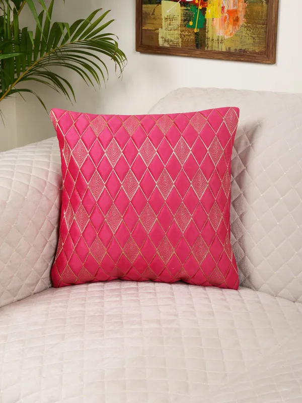 Modern_Diamond_Shaped_Golden_Thread_Embroidery_Design_Velvet_Cushion_Covers,_Pack_of_1_Piece_(16x16_inch.)_Rani_Color