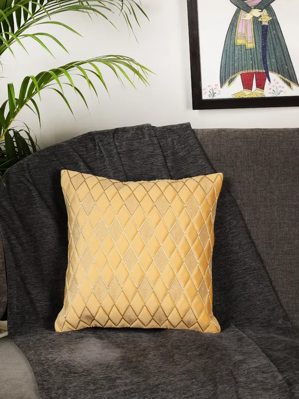 Modern_Diamond_Shaped_Golden_Thread_Embroidery_Design_Velvet_Cushion_Covers,_Pack_of_1_Piece_(16x16_inch.)_Yellow_Color