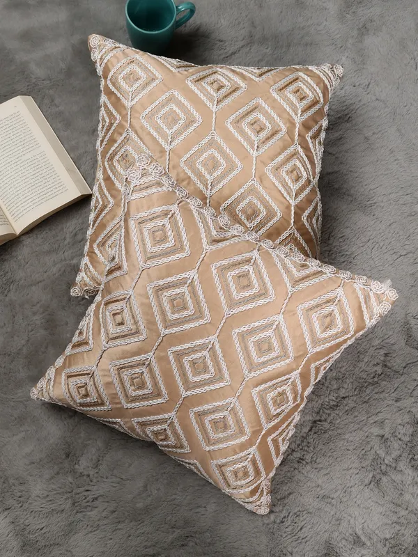 Attractive_Threadwork_Box_Design_Satin_Cushion_Covers,_Pack_of_2_Piece_(16x16_inch.)_Beige_Color
