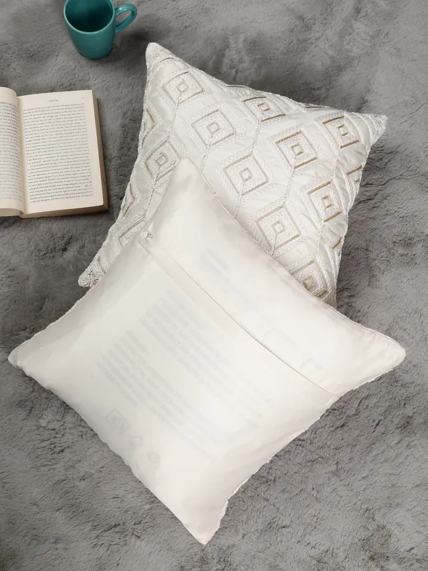 Attractive_Threadwork_Box_Design_Satin_Cushion_Covers,_Pack_of_1_Piece_(16x16_inch.)_Cream_Color