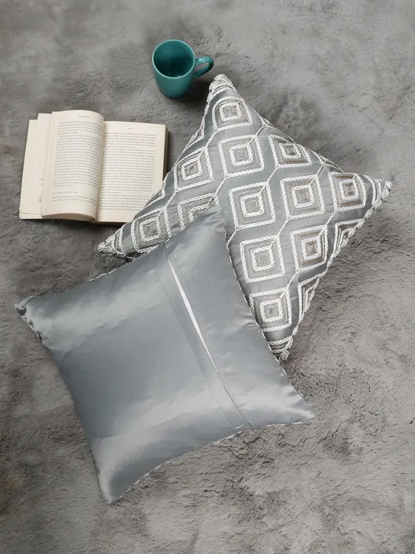 Attractive_Threadwork_Box_Design_Satin_Cushion_Covers,_Pack_of_1_Piece_(16x16_inch.)_Grey_Color