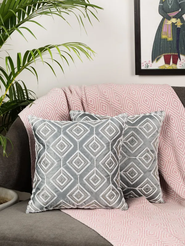 Attractive_Threadwork_Box_Design_Satin_Cushion_Covers,_Pack_of_2_Piece_(16x16_inch.)_Grey_Color