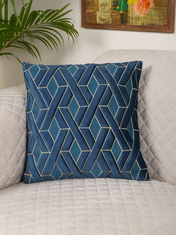 Decorative_Geaometric_EYE_Design_Velvet_Cushion_Covers,_Pack_of_1_Piece_(16x16_inch.)_Blue_Color
