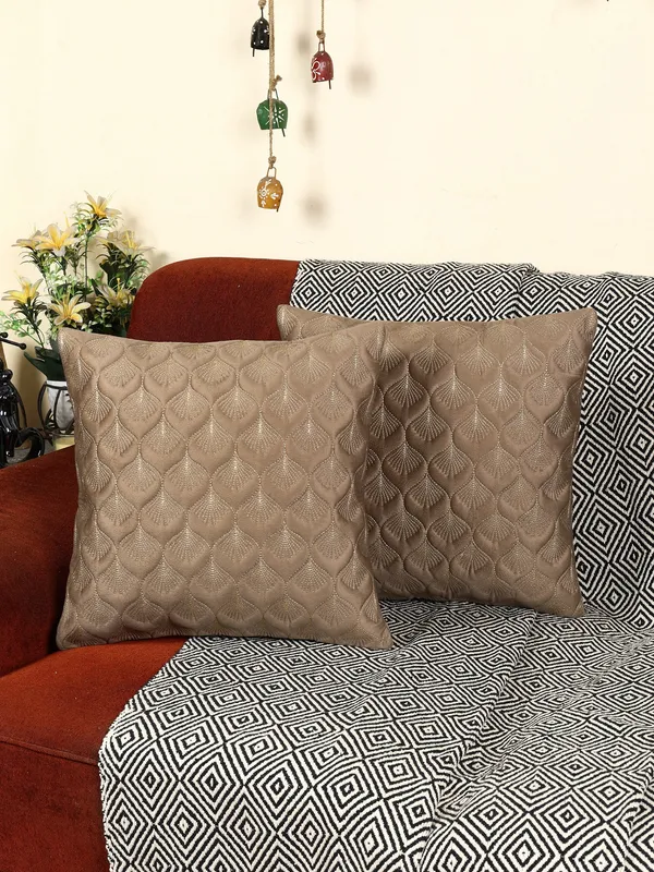 Elegant_Feather_Design_Velvet_Cushion_Covers,_Pack_of_2_Piece_(16x16_inch.)_Mouse_Color