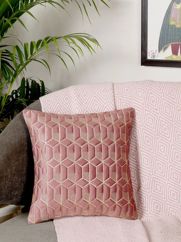 Attractive_Hexa_Design_Velvet_Cushion_Covers,_Pack_of_1_Piece_(16x16_inch.)_Gajari_Color