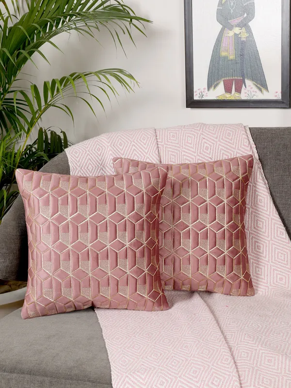 Attractive_Hexa_Design_Velvet_Cushion_Covers,_Pack_of_2_Piece_(16x16_inch.)_Gajari_Color