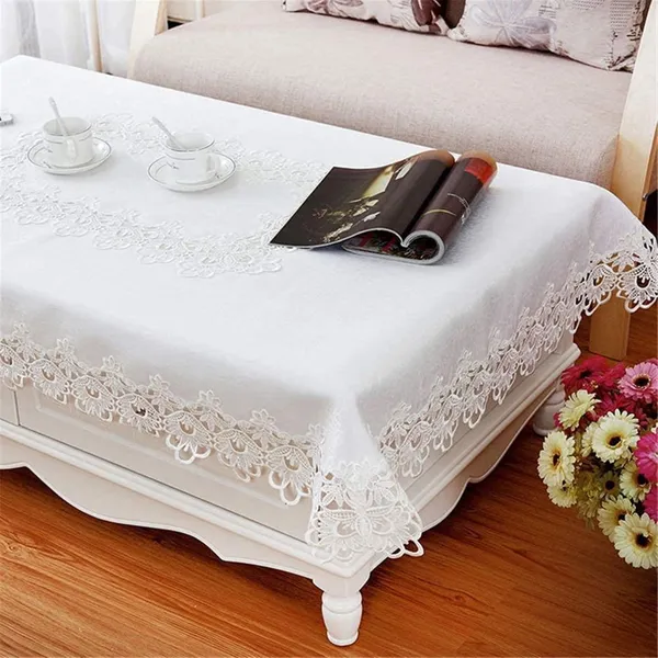 Attractive_&_Premium_Plain_Lace_Design_Rectangular,_2_Seater_Center/Coffee_Table_Cover_(Size-60"_x_40"_Inches)