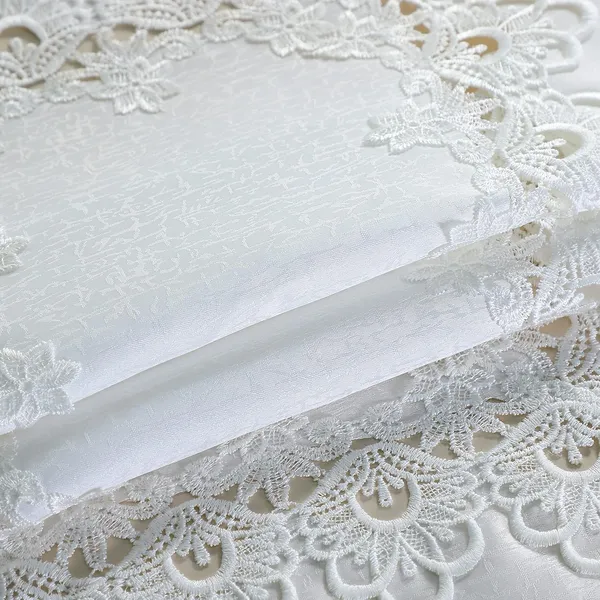 Attractive_&_Premium_Plain_Lace_Design_Rectangular,_2_Seater_Center/Coffee_Table_Cover_(Size-60"_x_40"_Inches)