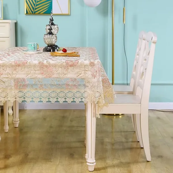 Premium_Tissue_Embroidery_Desin,_4_Seater_Rectangular_Dining_Table_Cover_(Size-78"_x_54"_Inches)