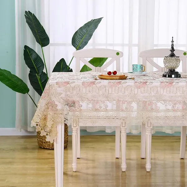 Premium_Tissue_Embroidery_Desin,_4_Seater_Rectangular_Dining_Table_Cover_(Size-78"_x_54"_Inches)