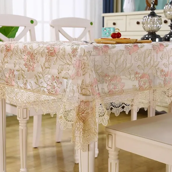 Premium_Tissue_Embroidery_Desin,_4_Seater_Rectangular_Dining_Table_Cover_(Size-78"_x_54"_Inches)
