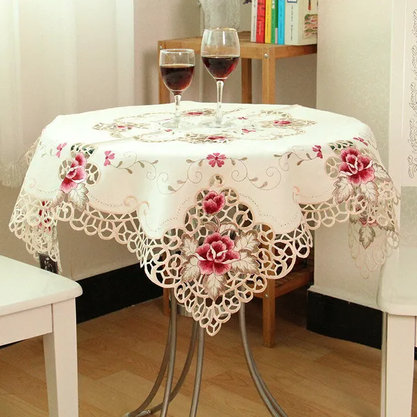 Elegant_Satin_Embroidery_Design,_4_Seater_Round_Dining_Table_Cover_(Size-60"_Inches_Round)