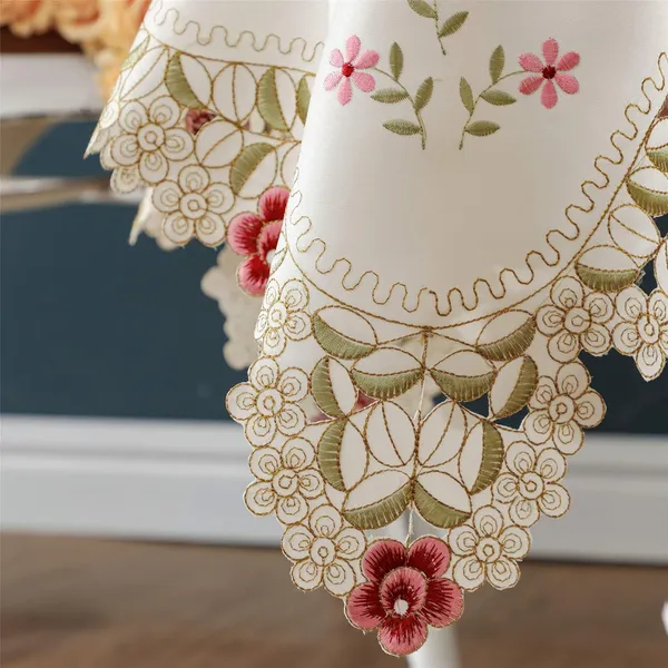 Elegant_Satin_Embroidery_Design,_4_Seater_Round_Dining_Table_Cover_(Size-60"_Inches_Round)