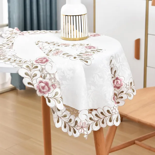 Elegant_Satin_Embroidery_Design,_4_Seater_Round_Dining_Table_Cover_(Size-60"_Inches_Round)
