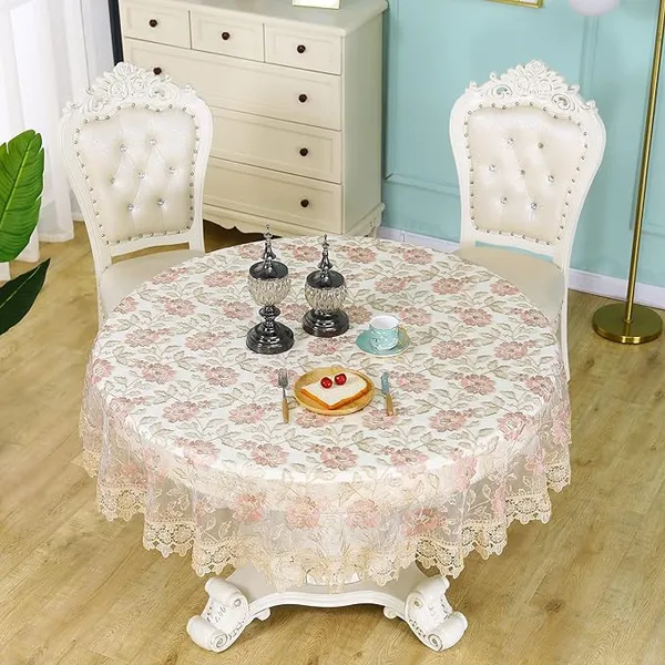 Premium_Tissue_Embroidery_Desin,_4_Seater_Round_Dining_Table_Cover_(Size-60"_Inches_Round)