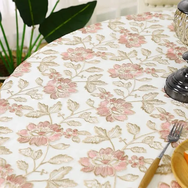 Premium_Tissue_Embroidery_Desin,_4_Seater_Round_Dining_Table_Cover_(Size-60"_Inches_Round)