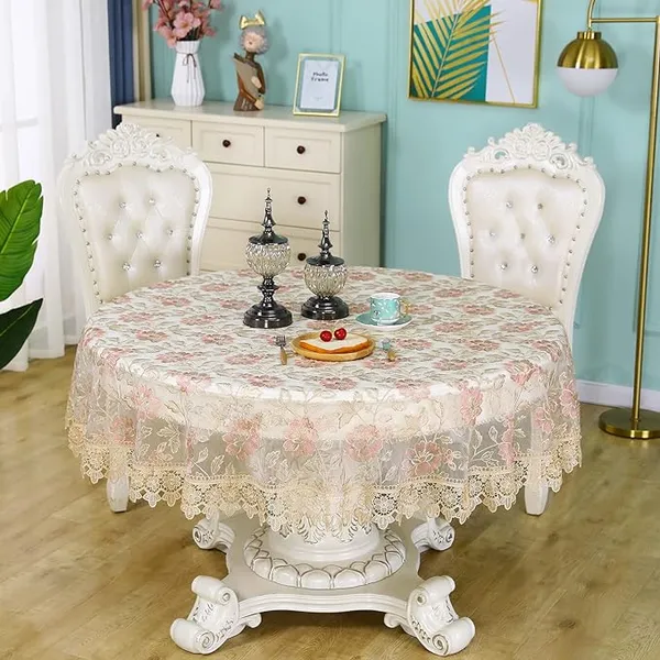 Premium_Tissue_Embroidery_Desin,_4_Seater_Round_Dining_Table_Cover_(Size-60"_Inches_Round)