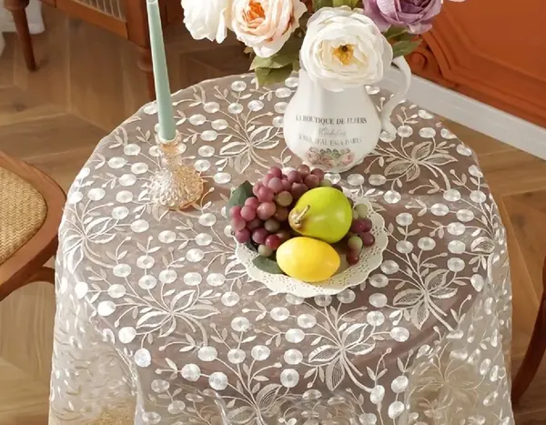 Premium_Tissue_Embroidery_Desin,_4_Seater_Round_Dining_Table_Cover_(Size-60"_Inches_Round)