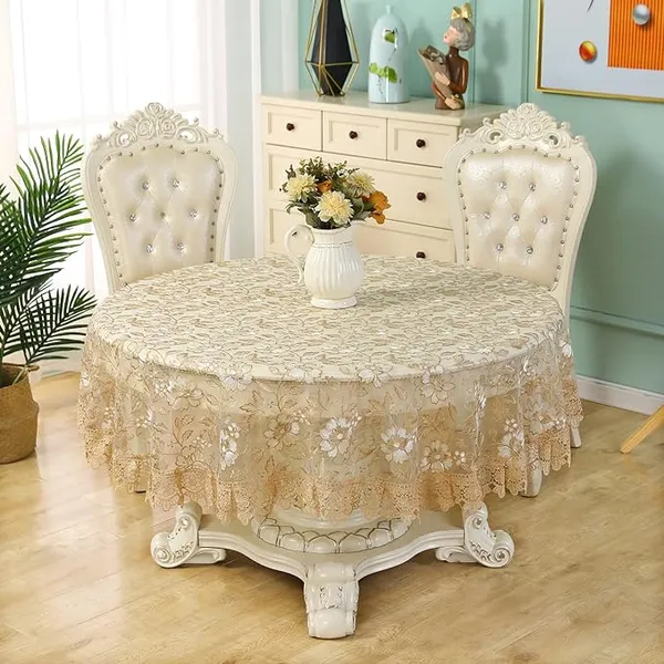 Premium_Tissue_Embroidery_Desin,_4_Seater_Round_Dining_Table_Cover_(Size-60"_Inches_Round)