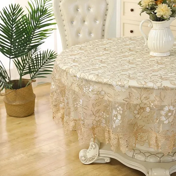 Premium_Tissue_Embroidery_Desin,_4_Seater_Round_Dining_Table_Cover_(Size-60"_Inches_Round)