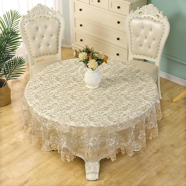 Premium_Tissue_Embroidery_Desin,_4_Seater_Round_Dining_Table_Cover_(Size-60"_Inches_Round)
