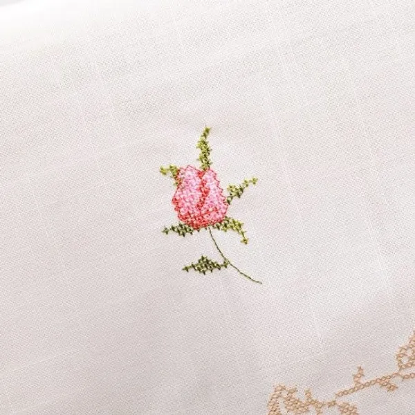 Beautiful_Floral_Cross_Stitch_Embroidery_Design,_6_Seater_Rectangular_Dining_Table_Cover_(Size-90"_x_60"_Inches)
