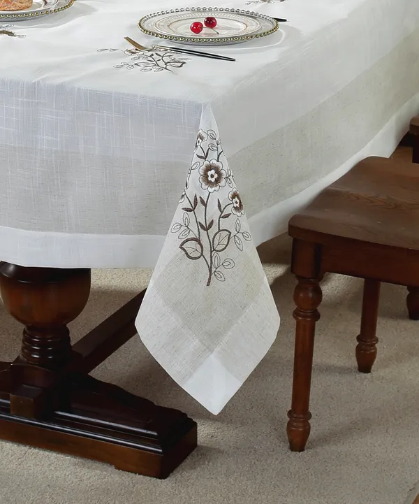 Elegant_Floral_Linen_Tulip_Design,_6_Seater_Rectangular_Dining_Table_Cover_(Size-90"_x_60"_Inches)