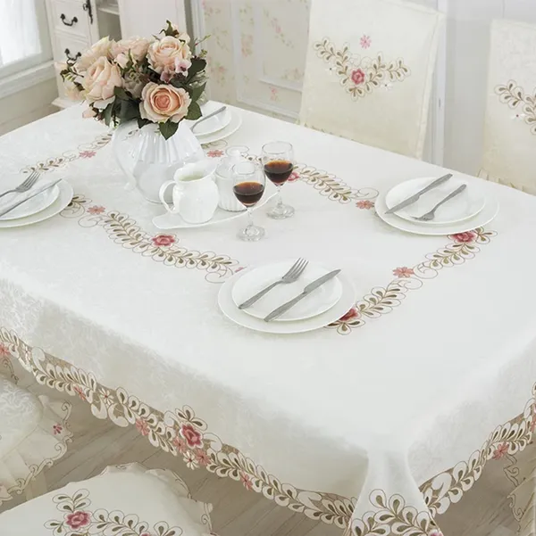 Elegant_Satin_Embroidery_Design,_6_Seater_Rectangular_Dining_Table_Cover_(Size-90"_x_60"_Inches)