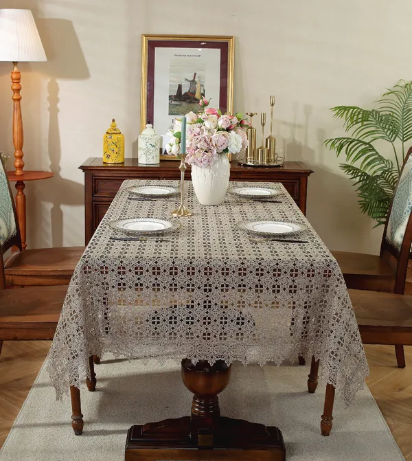 Premium_Thread_Cutwork_Design,_6_Seater_Rectangular_Dining_Table_Cover_(Size-90"_x_60"_Inches)