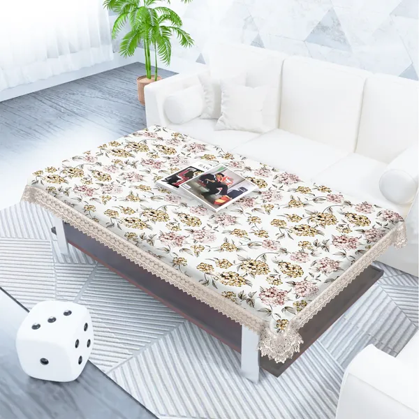 Floral_Printed_Table_Cover_for_2_Seater_Center_Table_|_Elegant_Design_in_Jute_&_Cotton_Blend_Fabric_with_Lace_Border_|_Washable,_Reusable_Tablecloth_|_40x60_Inches_Brown_Flowers