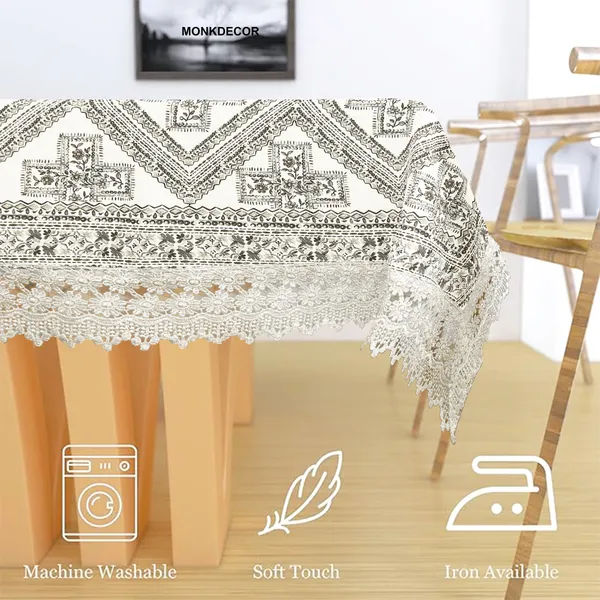 Mughal_&_Tribal_Inspired_Printed_Table_Cover_|_Ethnic_Design_in_Jute_Blend_Fabric_|_Decorative_Cover_for_Home,_Kitchen_&_Parties_|__for_2_Seater_Center_Table_|_Size-40x60_Inches_Design-2