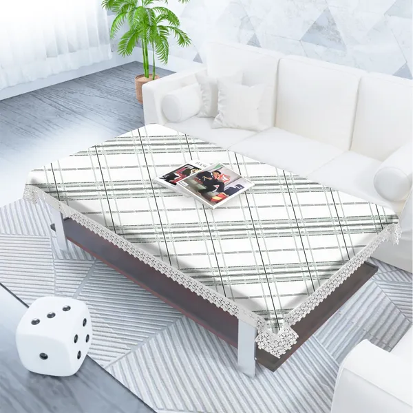 Elegant_Checkered_Table_Cover_for_2_Seater_Center_Table_|_Jute_&_Cotton_Blend_with_Lace_Border_|_Washable,_Durable,_Rustic_Tablecloth_|_40x60_inches_|_Olive_Green_Color