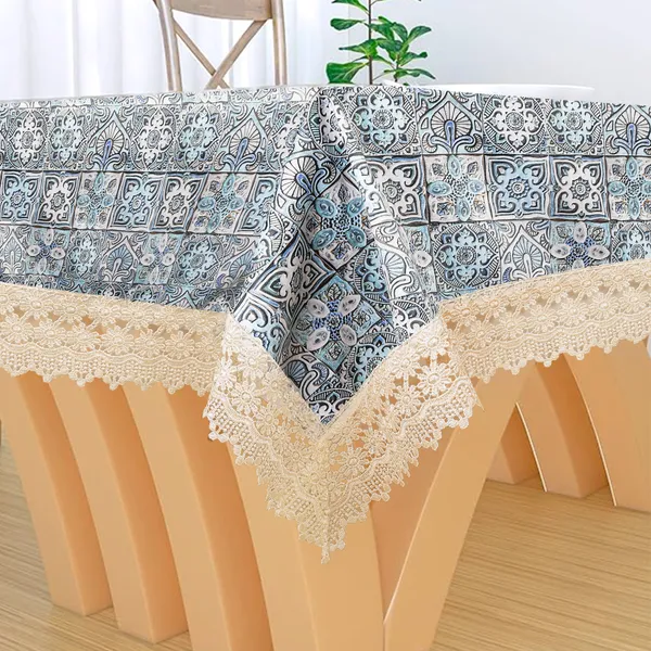 Vintage_Style_Printed_Table_Cloth_|_Soft_Polyester_Blend_Table_Cover_with_Lace_Edges_|_Traditional_Floral_Pattern_|_Washable_for_8_Seater_Dining_Tables_|_60x108_Inches_|_Blue_color