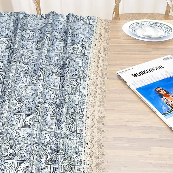 Vintage_Style_Printed_Table_Cloth_|_Soft_Polyester_Blend_Table_Cover_with_Lace_Edges_|_Traditional_Floral_Pattern_|_Washable_for_8_Seater_Dining_Tables_|_60x108_Inches_|_Blue_color