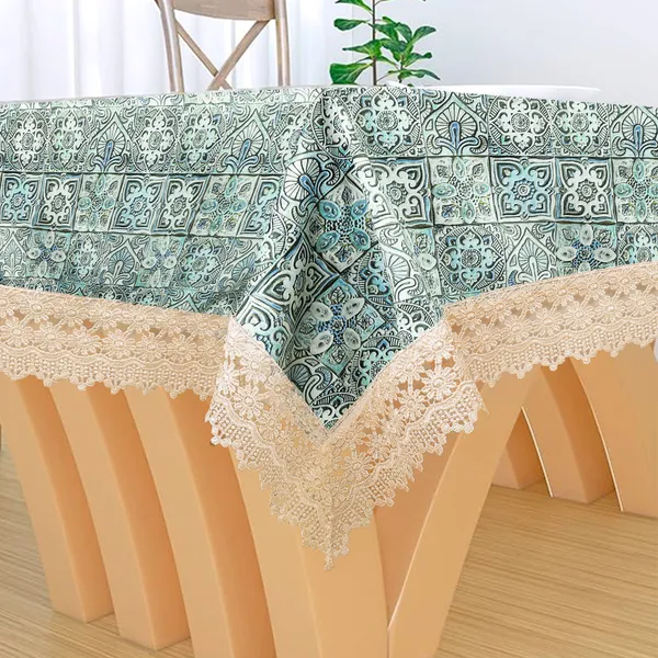 Vintage_Style_Printed_Table_Cloth_|_Soft_Polyester_Blend_Table_Cover_with_Lace_Edges_|_Traditional_Floral_Pattern_|_Washable_for_8_Seater_Dining_Tables_|_60x108_Inches_|_Teal_color