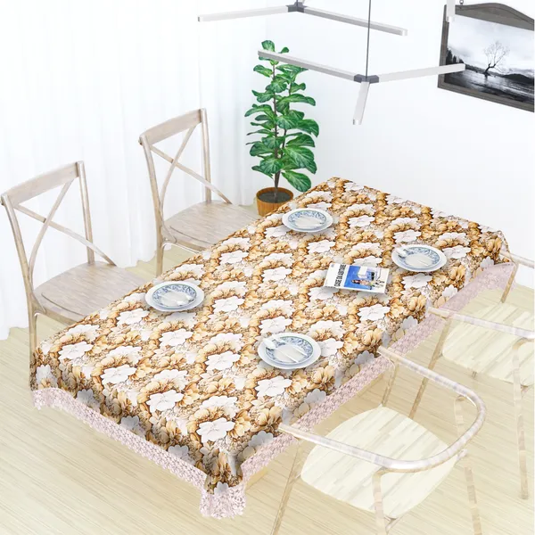 All_Over_Flower_Design_Table_Cover_|_Premium_Velvet_Fabric_|_Elegant,_Soft_&_Durable_|_Big_Bloom_Printed_Dining_Table_Cloth_for_6_Seater_Dining_Tables_|_60x90_Inches_|_Golden_Color