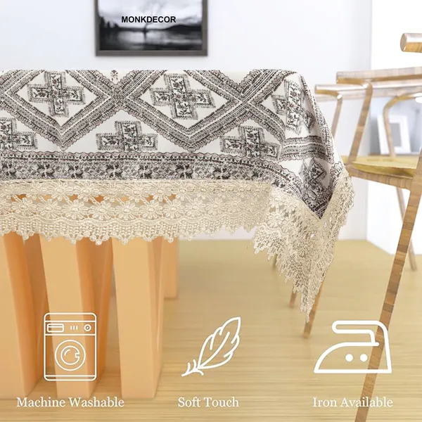 Mughal_&_Tribal_Inspired_Printed_Table_Cover_|_Ethnic_Design_in_Jute_Blend_Fabric_|_Decorative_Cover_for_Home,_Kitchen_&_Parties_|_for_6_Seater_Dining_Table_|_Size-60x90_Inches_Design-3