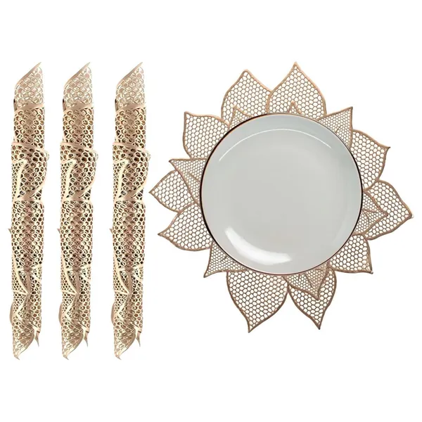 Elegant_Rexine_Floral_Cuutwork_Design_Kitchen_Dining_Table_Placemats,_Set_of_4_Pieces_(Size-18"_x_18"_Inches)_Golden