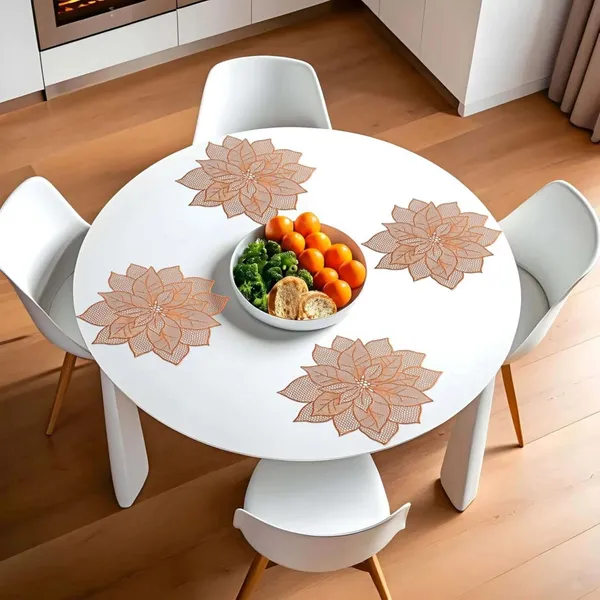 Elegant_Rexine_Floral_Cuutwork_Design_Kitchen_Dining_Table_Placemats,_Set_of_4_Pieces_(Size-18"_x_18"_Inches)_Rose_Gold