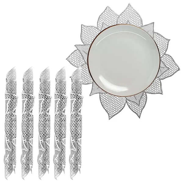 Elegant_Rexine_Floral_Cuutwork_Design_Kitchen_Dining_Table_Placemats,_Set_of_6_Pieces_(Size-18"_x_18"_Inches)_Silver