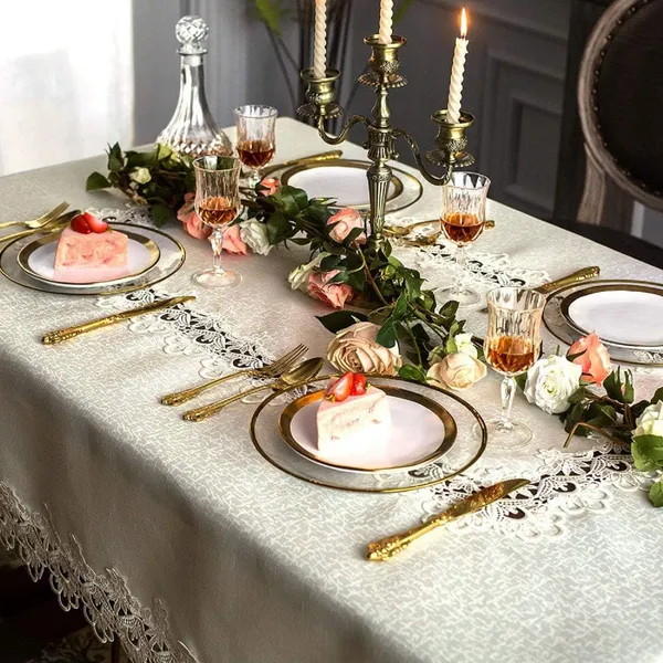 Attractive_&_Premium_Plain_Lace_Design,_8_Seater_Rectangular_Dining_Table_Cover_(Size-108"_x_60"_Inches)
