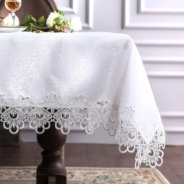 Attractive_&_Premium_Plain_Lace_Design,_6_Seater_Rectangular_Dining_Table_Cover_(Size-90"_x_60"_Inches)