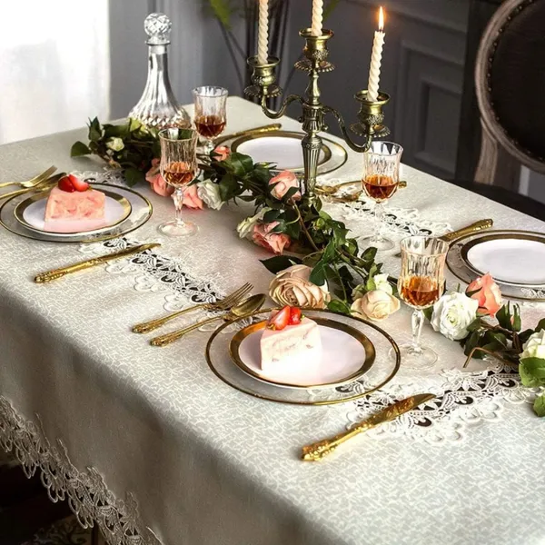 Attractive_&_Premium_Plain_Lace_Design,_10_Seater_Rectangular_Dining_Table_Cover_(Size-120"_x_60"_Inches)