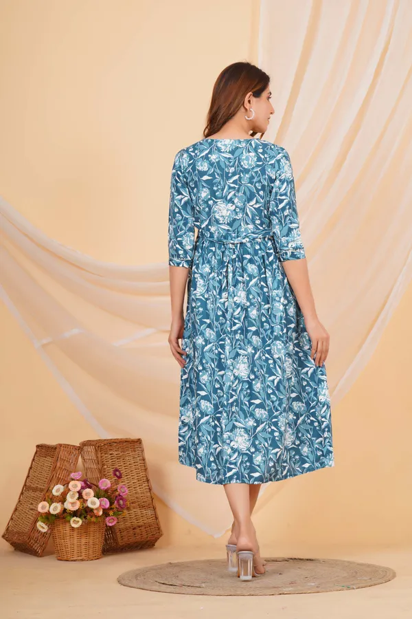 Naval_Blue_Maternity_Kurta_|_Pure_Cotton_Rayon_Feeding/Maternity_Kurta_For_Her