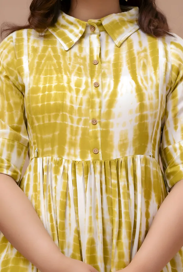 Yellow_Tie_Dyed_Collar_Maternity_Kurta_|_Pure_Cotton_Rayon_Feeding/Maternity_Kurta_For_Her